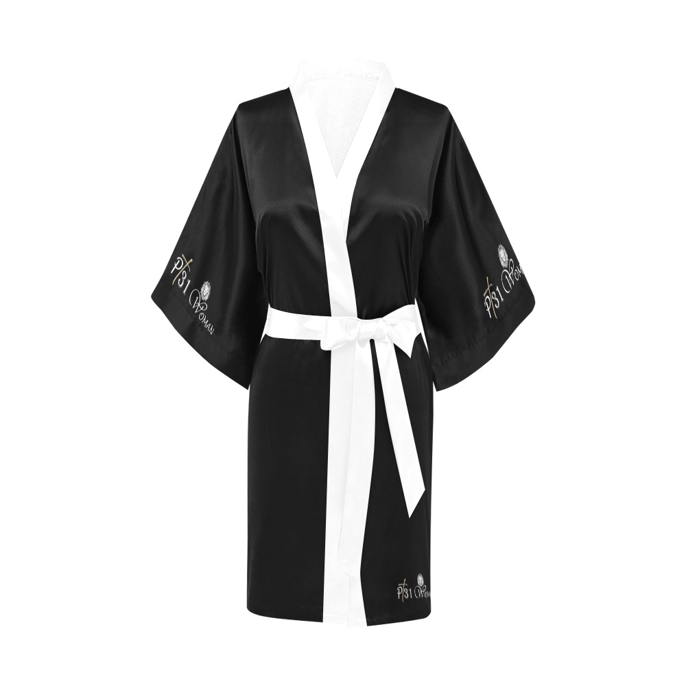 P 31 NEW LOGO KIMONO ROBE BLACK Kimono Robe