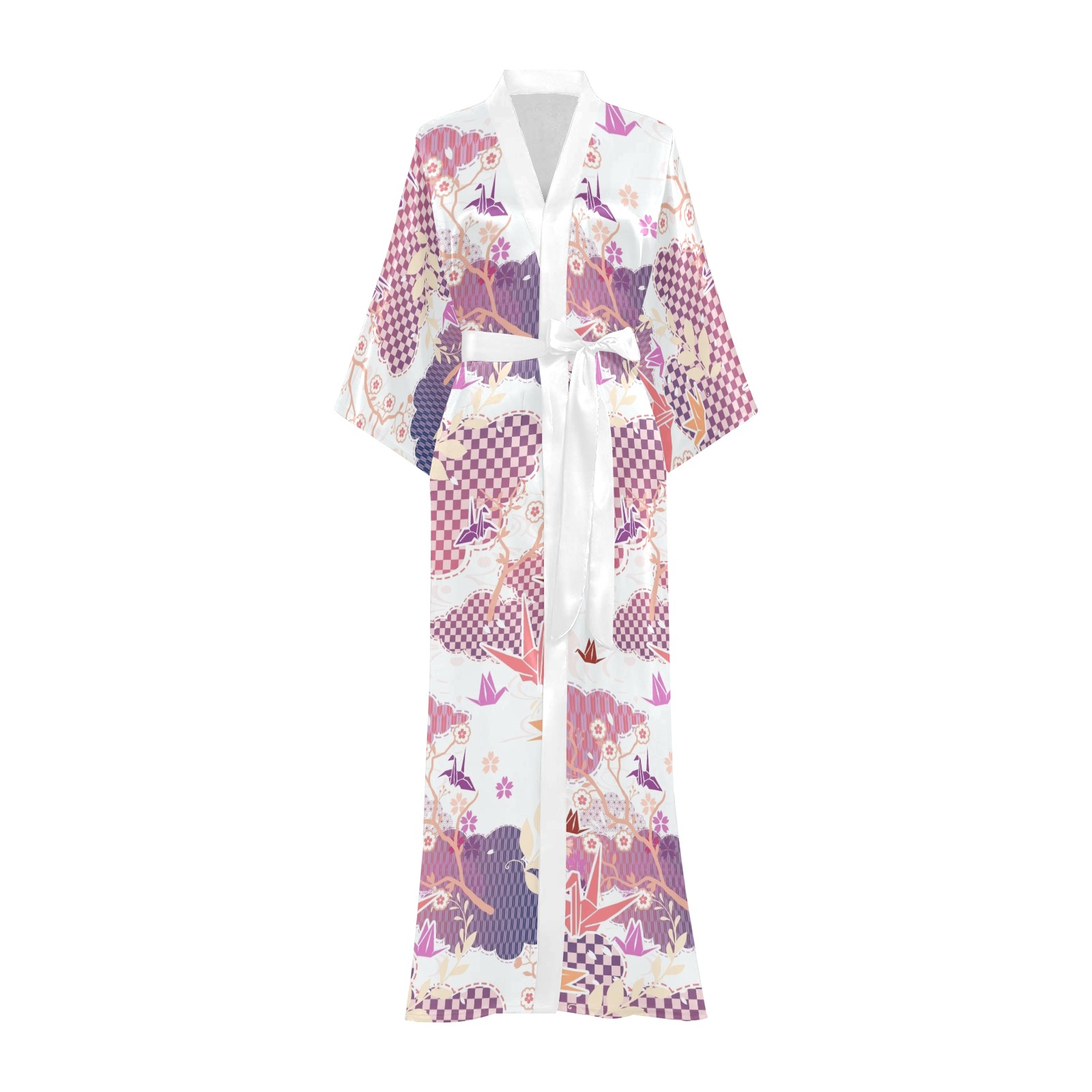 origami Long Kimono Robe