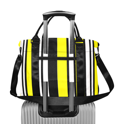 by stripes Large Capacity Duffle Bag (Model 1715)
