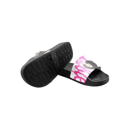 Afro Barbie Slides Kids Kids' Slide Sandals (Model 057)