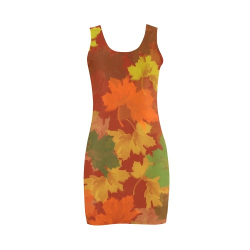 Fall Leaves / Autumn Leaves Medea Vest Dress (Model D06)