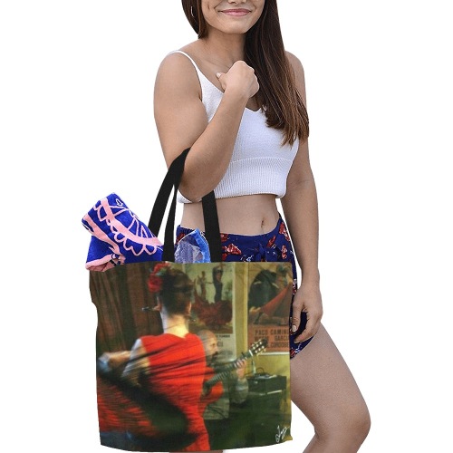 Tablao All Over Print Canvas Tote Bag/Large (Model 1699)