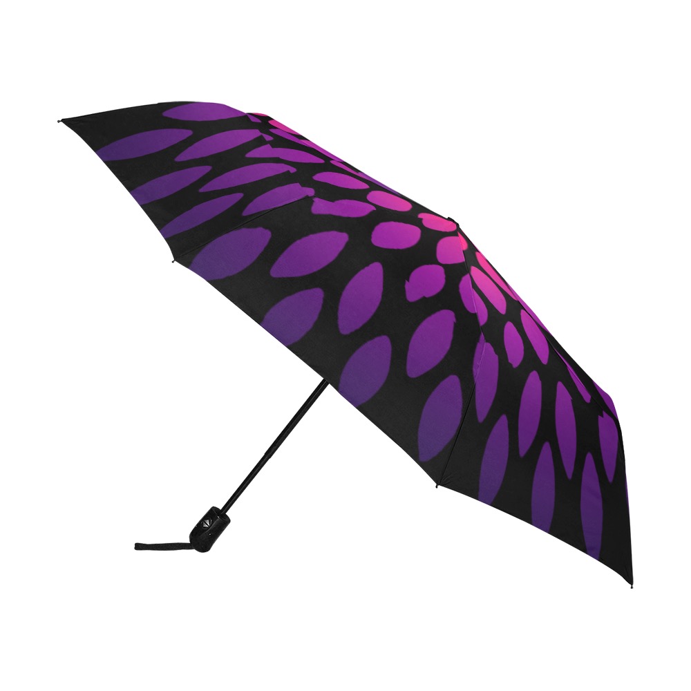 Ô Pink and Violet Zinnia Anti-UV Auto-Foldable Umbrella (U09)