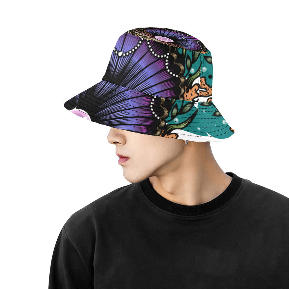 Pearl Of The Sea All Over Print Bucket Hat for Men