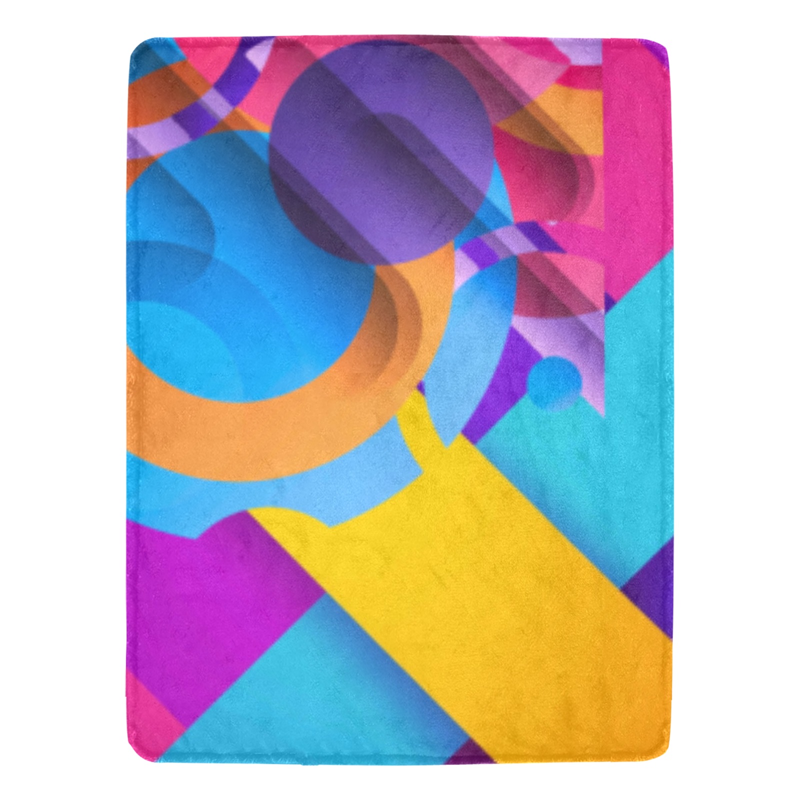 Color blocks Ultra-Soft Micro Fleece Blanket 60"x80" (Thick)