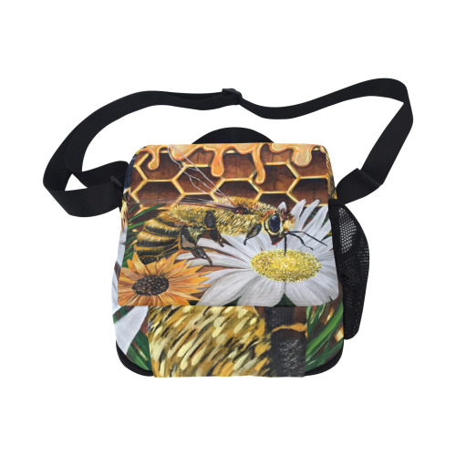 Busy Bee All Over Print Crossbody Lunch Bag for Kids (Model 1722)