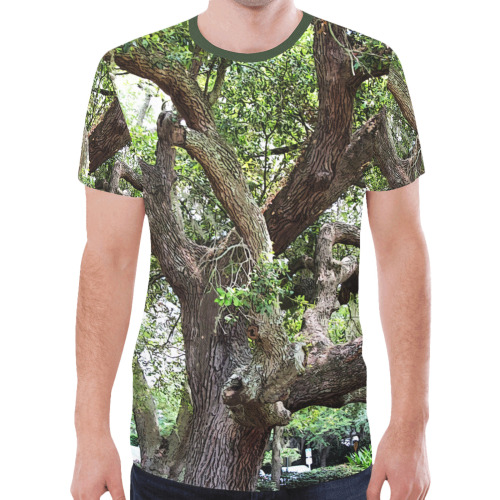 Oak Tree In The Park 7659 Stinson Park Jacksonville Florida New All Over Print T-shirt for Men (Model T45)