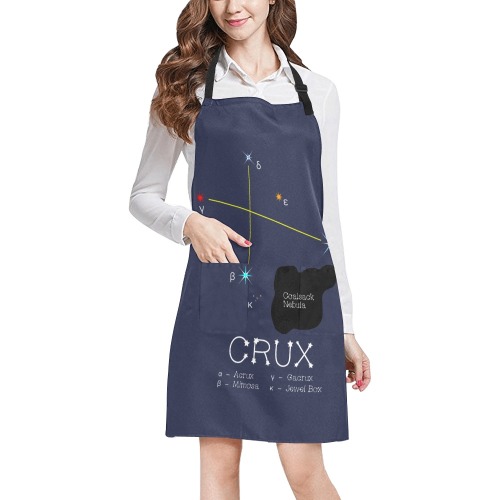 Star constellation Crux cross funny astronomy All Over Print Apron