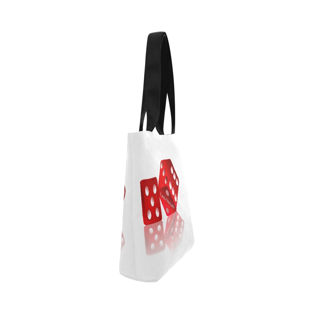 Las Vegas Craps Dice Canvas Tote Bag (Model 1657)