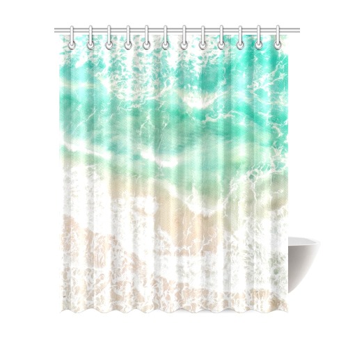Ocean Waves Shower Curtain 69"x84"