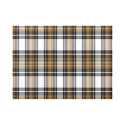 Brown Black Plaid Placemat 14’’ x 19’’