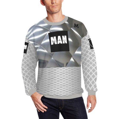 DIONIO Clothing - Tha Boogiewoogie Man IRON Sweatshirt Men's Oversized Fleece Crew Sweatshirt (Model H18)