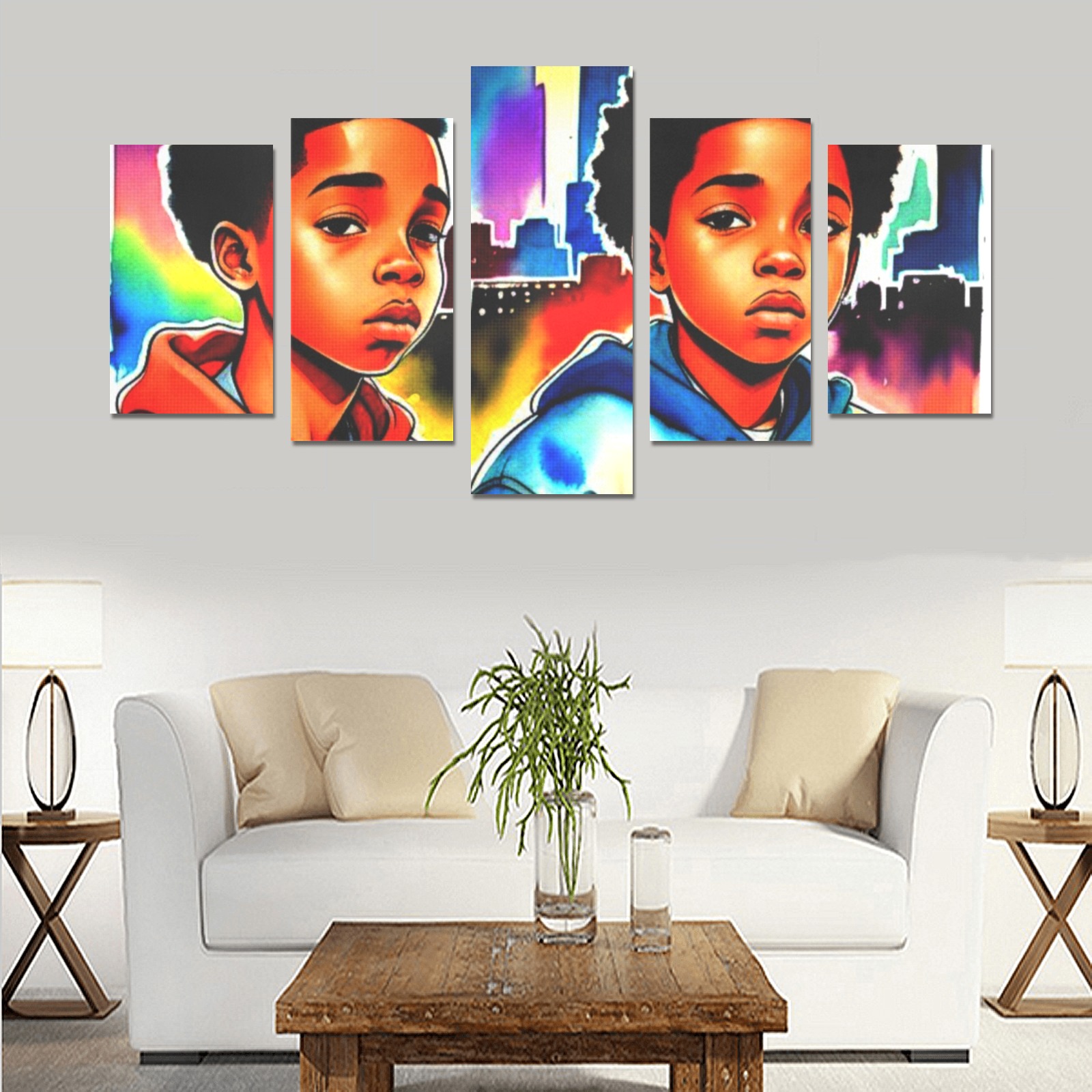 KIDS IN AMERICA 2 Canvas Print Sets C (No Frame)