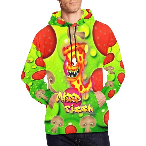 madd mutant pizza All Over Print Hoodie for Men (USA Size) (Model H13)