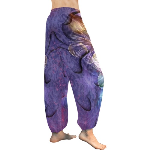 Very peri Trend Pop Art by Nico Bielow Women's All Over Print Harem Pants (Model L18)