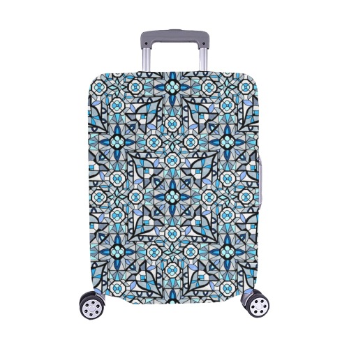 Moody Blue Luggage Cover/Medium 22"-25"