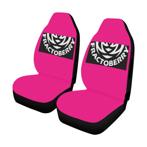 Fractoberry Hot Pink Car Seat Cover Airbag Compatible (Set of 2)