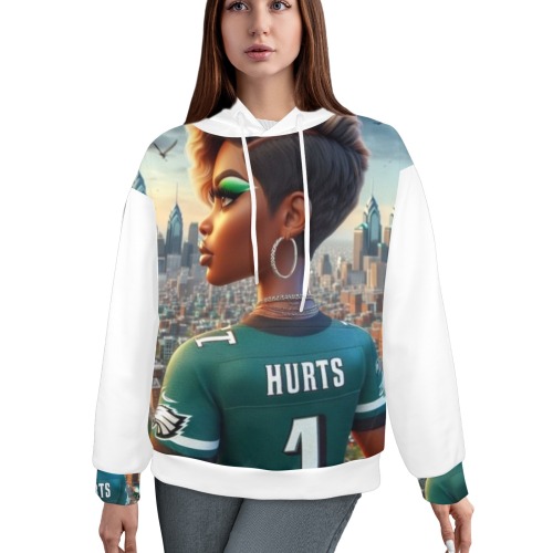 J. Hurts Hoodie Women's All Over Print Hoodie (Model H61)