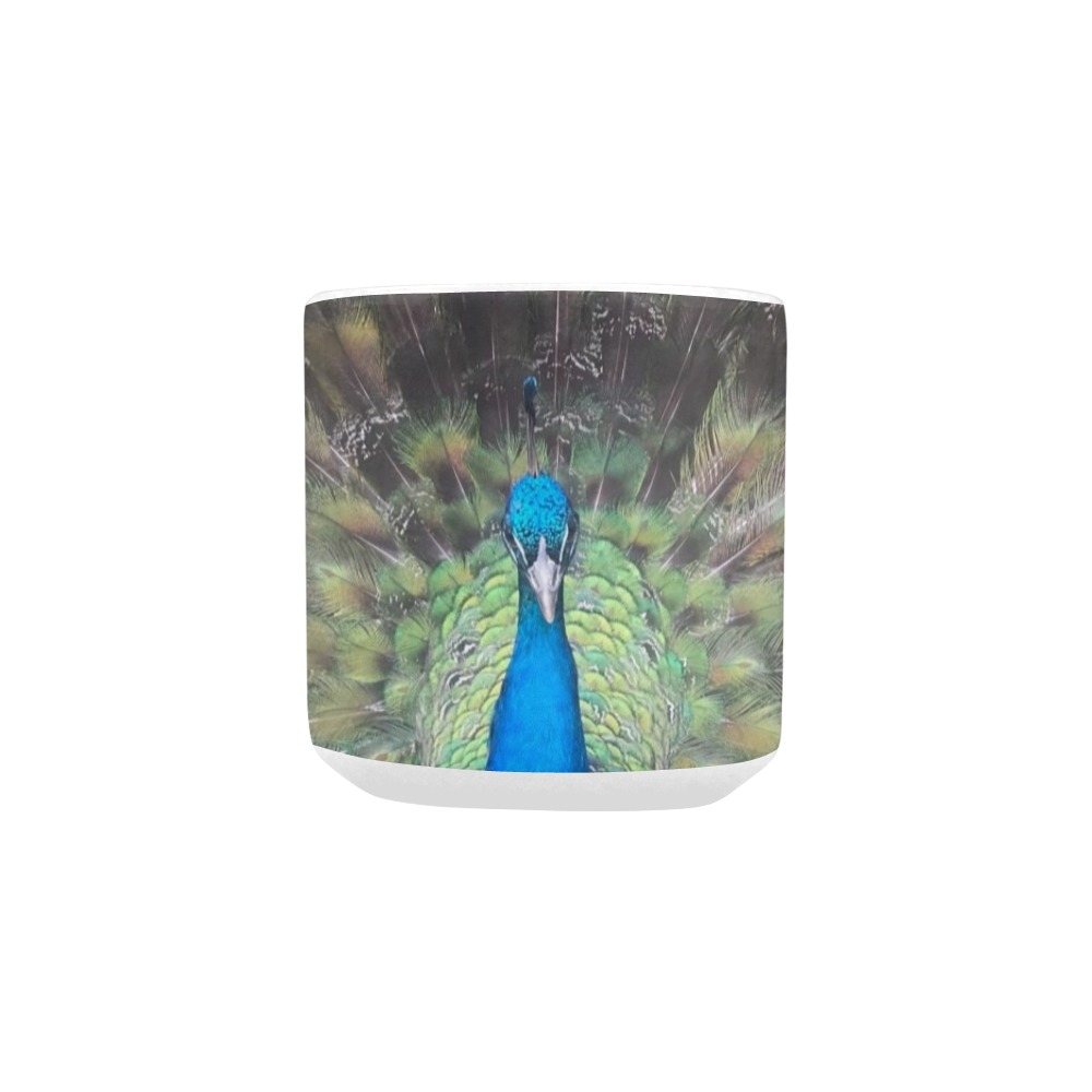Emperor the Peacock Heart-shaped Morphing Mug