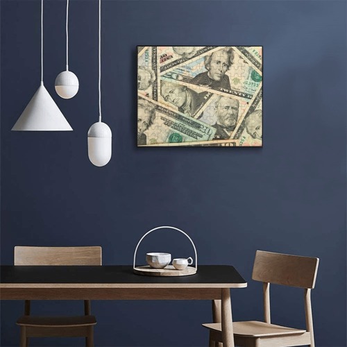 US PAPER CURRENCY 120-Piece Wooden Photo Puzzles