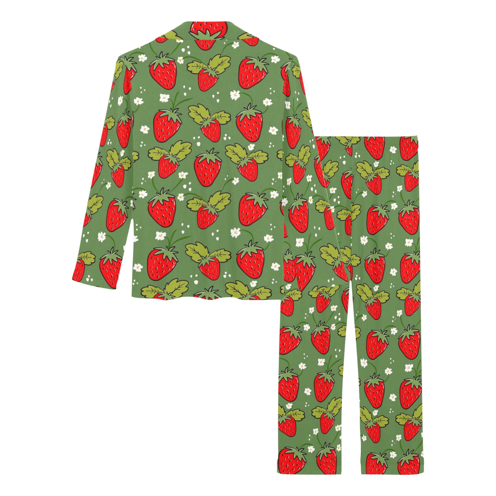 Fragole pigiama Women's Long Pajama Set