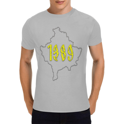1389 SERBIA Men's T-Shirt in USA Size (Front Printing Only)