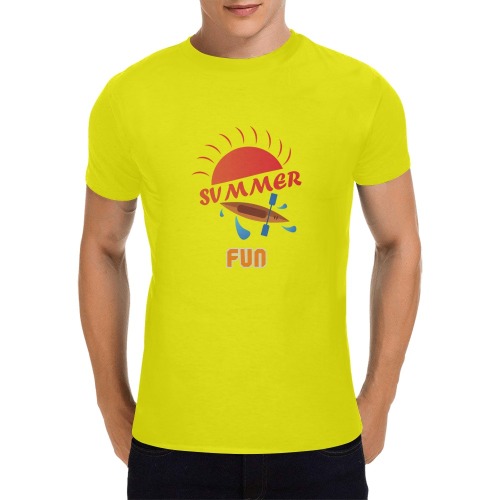 Summer Fun Men's T-Shirt in USA Size (Front Printing Only)