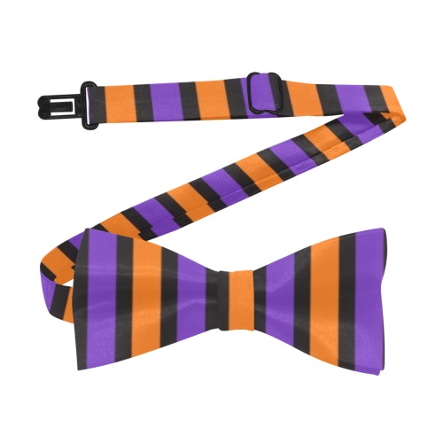 Orange and Purple Stripes Custom Bow Tie