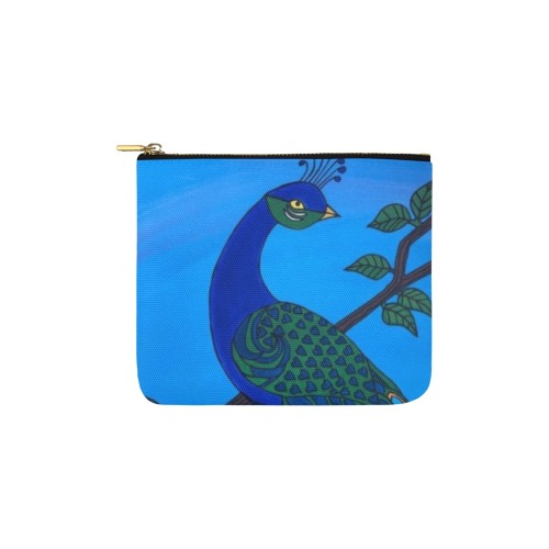 Peacock Carry-All Pouch 6''x5''