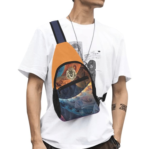 Sling Bag Cross Body All Over Print Chest Bag (Model 1719)