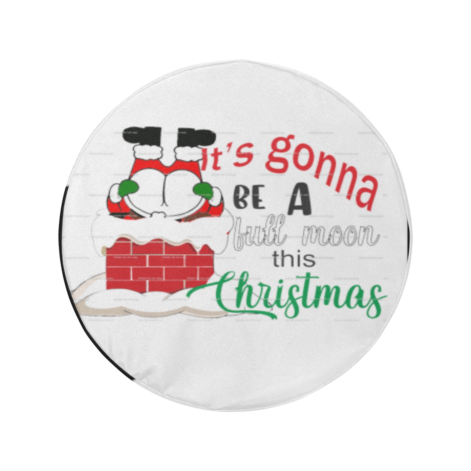 full moon christmas34 34 Inch Spare Tire Cover