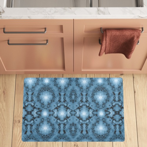 Nidhi decembre 2014-pattern 7-44x55 inches-blue Kitchen Mat 32"x20"