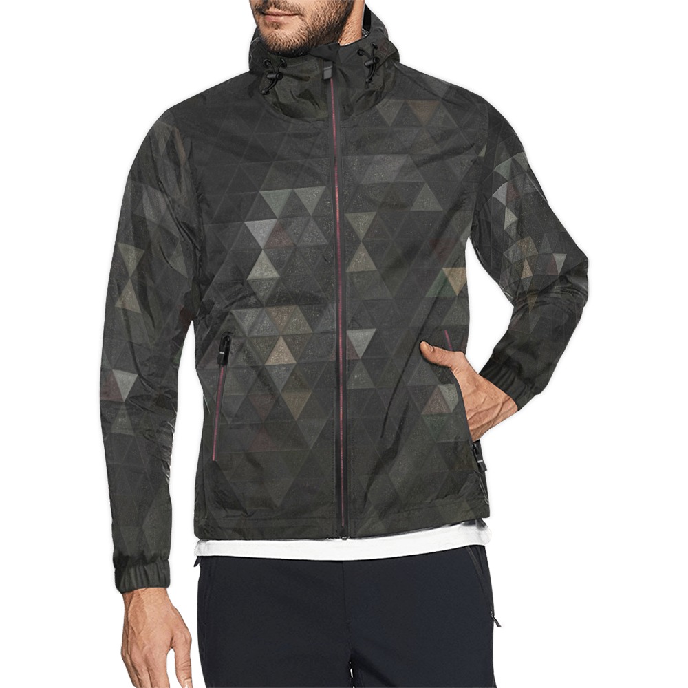 mosaic triangle 26 Unisex All Over Print Windbreaker (Model H23)