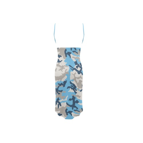 blue-woods-ERDL Spaghetti Strap Backless Beach Cover Up Dress (Model D65)