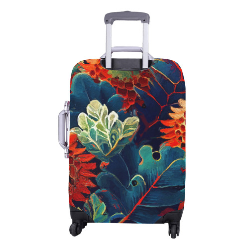 flowers botanic art (7) luggage cover Luggage Cover/Medium 22"-25"