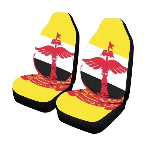 Flag_of_Brunei.svg Car Seat Covers (Set of 2)