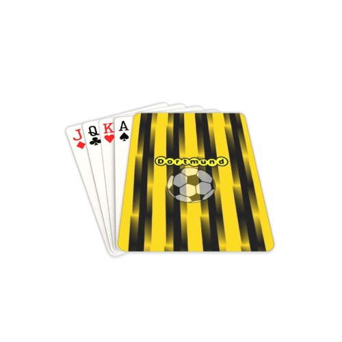 Dortmund Soccer Pop Art by Nico Bielow Playing Cards 2.5"x3.5"