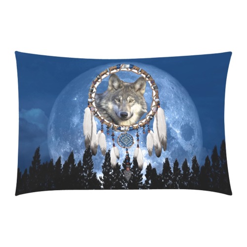 Wolf, Dream Catcher and Moon 3-Piece Bedding Set