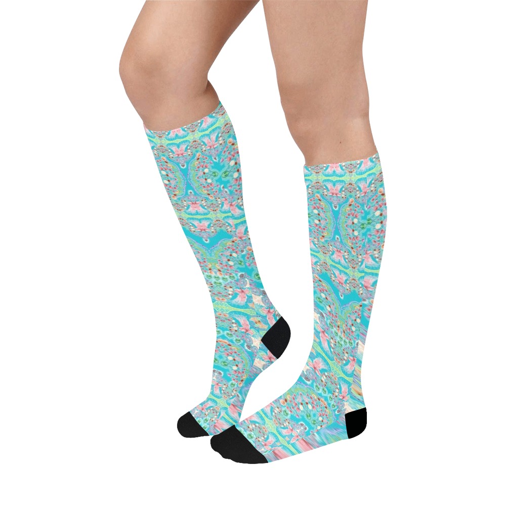 sweet nature-background blue Over-The-Calf Socks
