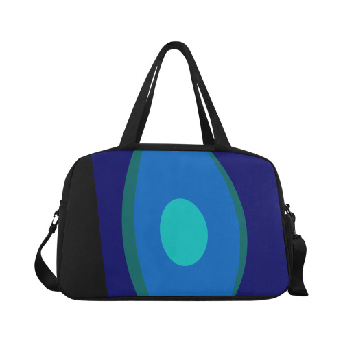 Dimensional Blue Abstract 915 Fitness Handbag (Model 1671)