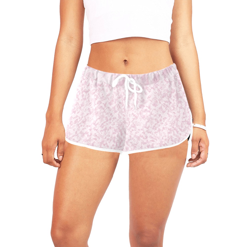 ROSE GARNET-4 Women's All Over Print Relaxed Shorts (Model L19)