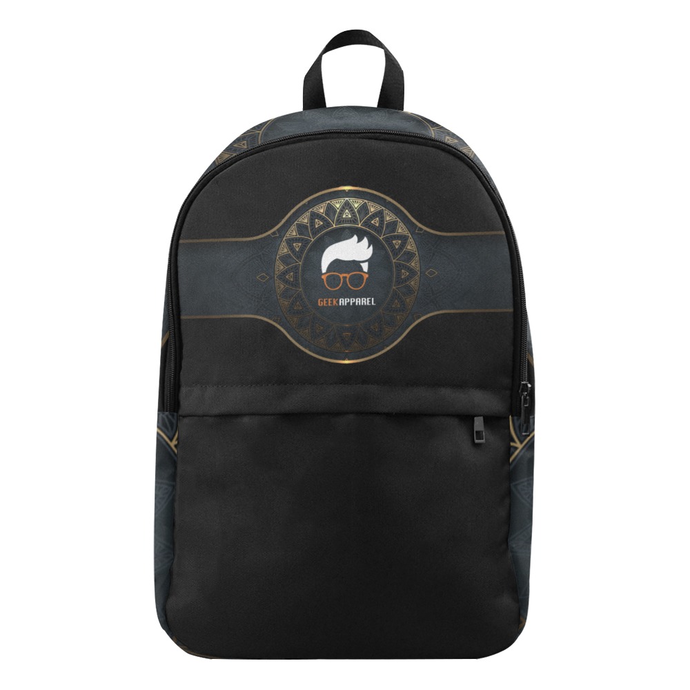 Geek Apparel Black Signature Backpack Fabric Backpack for Adult (Model 1659)