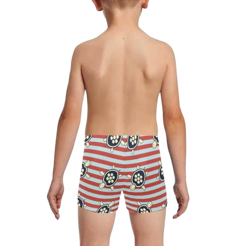 Cute turtle Little Boys' Swimming Trunks (Model L57)