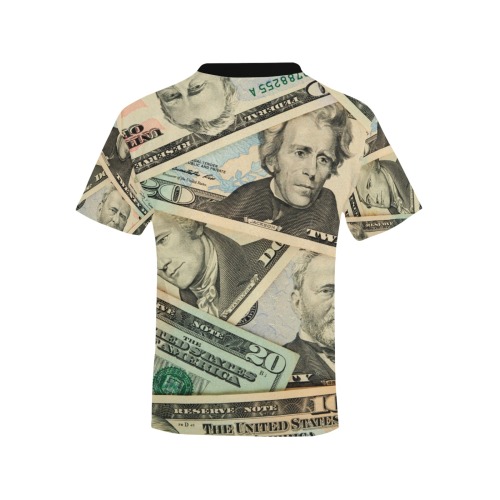 US PAPER CURRENCY Kids' All Over Print T-shirt (Model T65)