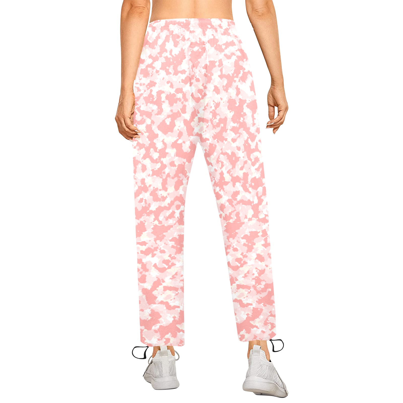 Tuesday Pink(12) Women's Quick Dry Cargo Sweatpants (Model L65)