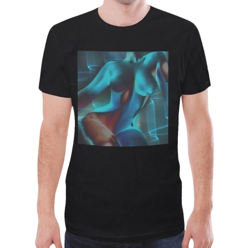 Aesthetic body design New All Over Print T-shirt for Men (Model T45)