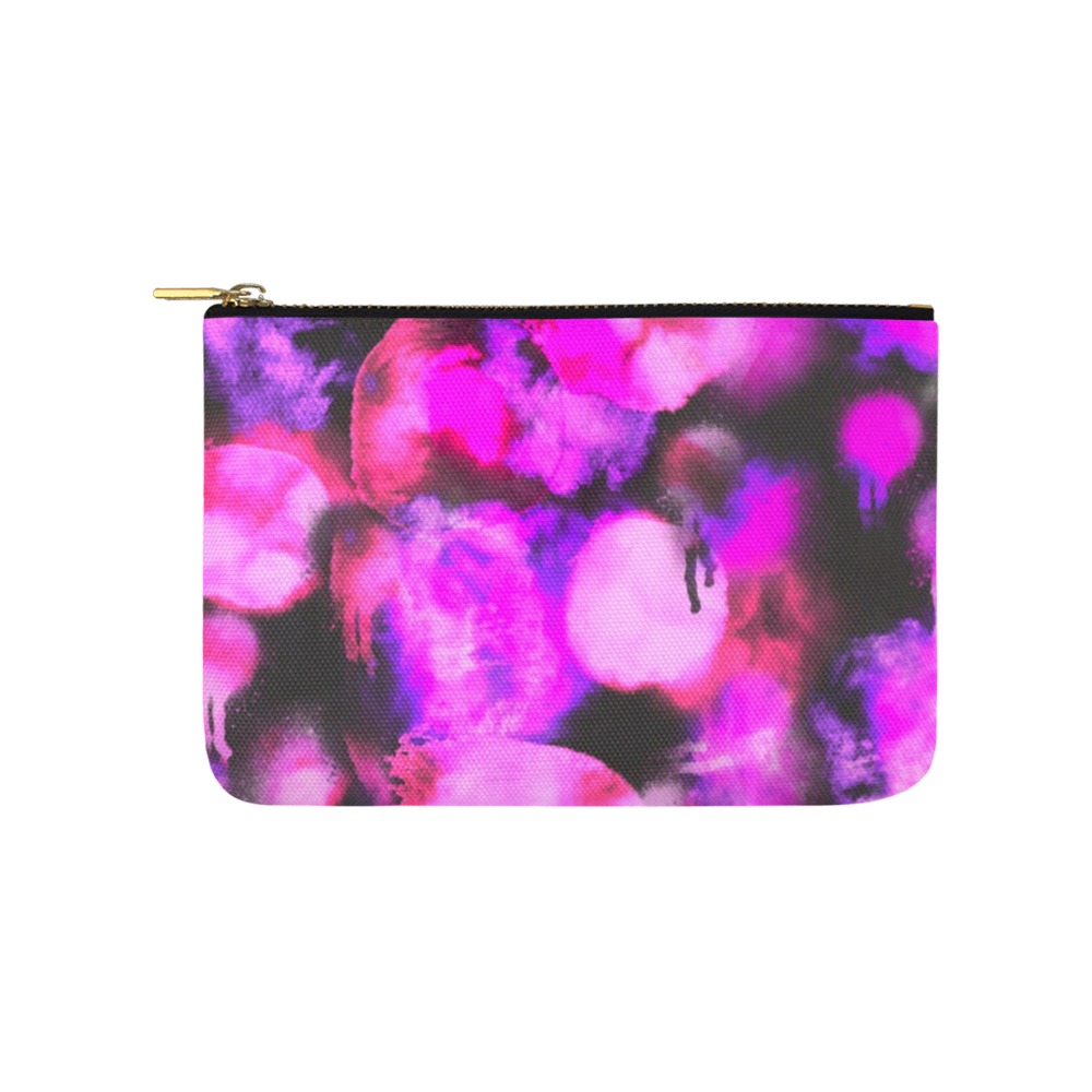 Graffiti dots pink and dark-2 Carry-All Pouch 9.5''x6''