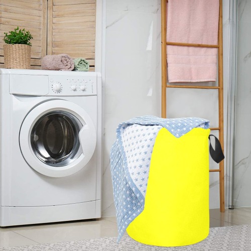 color yellow Laundry Bag (Small)