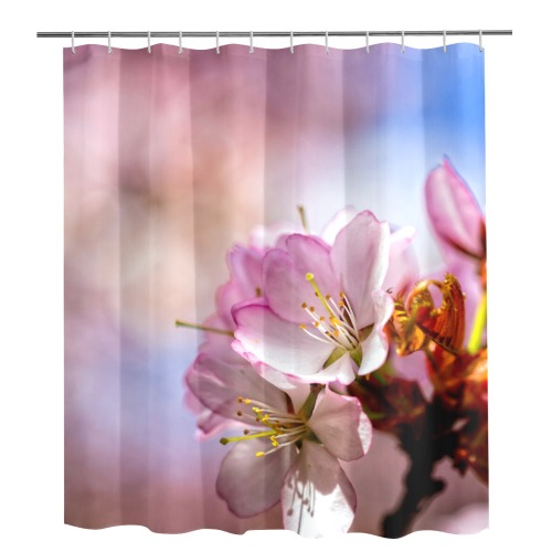 Short life, eternal magic of sakura cherry flowers Shower Curtain 72"x84"