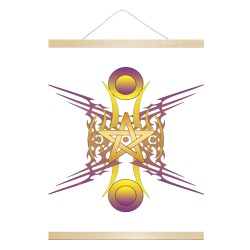 Golden Star Hanging Poster 16"x20"